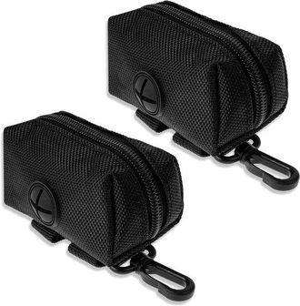 OEM Soporte Para Bolsas De Excrementos De Perro De 2 Piezas, Dispensador Port&aacute;til Con Cremallera Para Pasear Al Perro Con Correa, 11&times;5&times;6cm
