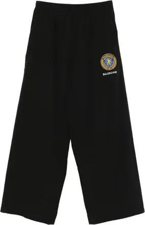 Balenciaga Logo-embroidered Elastic-waistband Trousers