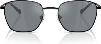 Vogue Eyewear 53mm Pillow Sunglasses in Matte Black at Nordstrom