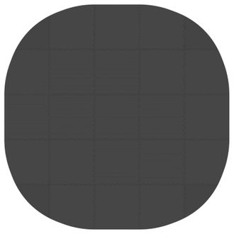 vidaXL Tappetino Per Piscina 25 Pz &Oslash; 292 Cm Rotondo Schiuma Eva Nero Vidaxl