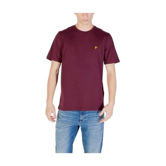 Lyle & Scott T-Shirts, male, Purple, Size: 2XS Cotton T-Shirt