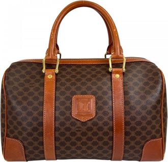 Celine Brown Leather Boston Bag (Pre-Owned)