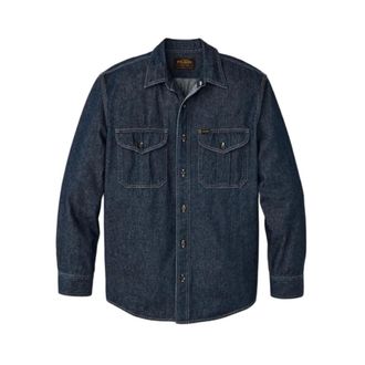 Filson Heren, Overhemden, Blauw, Maat: S Denim