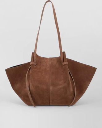 Yuzefi mochi shoulder bag double handles suede