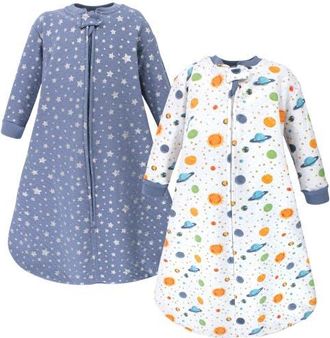 Hudson Baby Quilted Long Sleeve Sleeping Bag And Wearable Blanket (baby) in Space 2-Pack at Nordstrom, Size Xx-Large