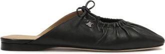 Kazar Zwarte slides met decoratieve bovenkant - Dames - Slip ons - Zwart - 39 EU - Leer - Schoenen