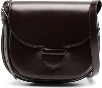 Christophe Lemaire Cartridge leather crossbody bag - women - Lambskin - One Size - Brown
