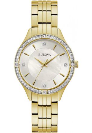Bulova Womens 98L274 Ladies Classic Watch - Gold - One Size