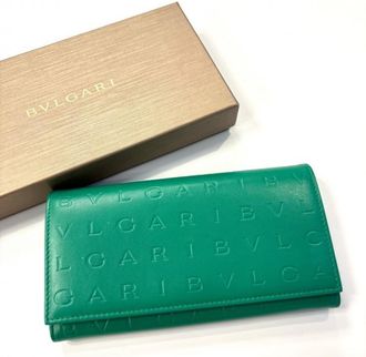 Bulgari Green Long Wallet (Bi-Fold) (Pre-Owned)