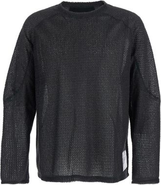 SATISFY Fuzz Fleece AD Long Tee - Knitwear - Mujer - Negro - L