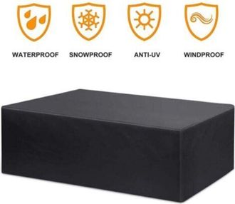 OEM Funda Protectora Impermeable Para Muebles De Jard&iacute;n, Funda Transpirable Para Mesa De Jard&iacute;n, 120 X 120 X 74 Cm