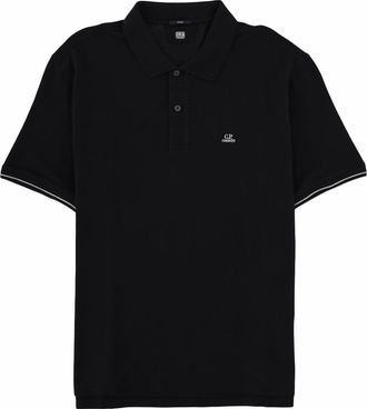 C.P. Company Black Shirt Collar Polo