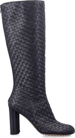 Bottega Veneta Black Woven Cherry Boots