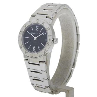 Bulgari Pre-owned Roestvrijstalen Horloge - Dames - Vintage Horloges - Zwart - ONE Size - Vintage