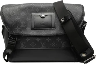 Louis Vuitton Black Pvc Leather Shoulder Bag (Pre-Owned)