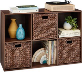 Best Choice Products 6-Cube Bookshelf, 13.5in Display Storage System, Organizer w/ Removable Back Panels