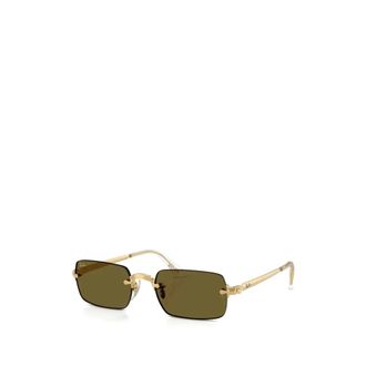 Ray-Ban Sunglasses, unisex, Yellow, Size: 54 MM Rimless Sunglasses