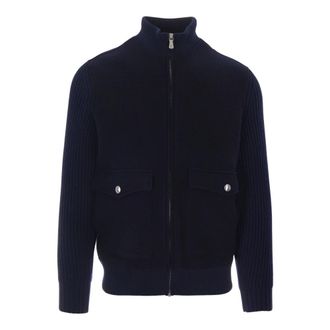Eleventy Heren, Sweatshirts & Hoodies, Blauw, Maat: L Wol