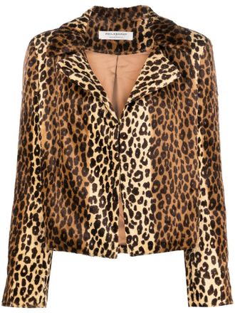 Philosophy di Lorenzo Serafini Giacca leopardata - Marrone