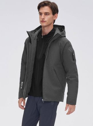 Bosideng Mens GORE-TEX Goose Down Parka - Grey - Size 2XL