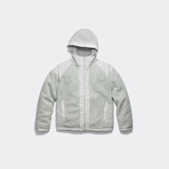 Canada Goose Alberni Reversible Fleece Bomber (Men, Silverbirch Heather/ Silverbirch, XL)