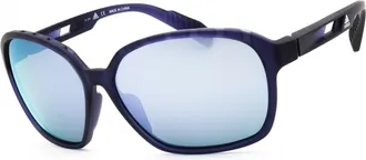 adidas SP0013 82D Matte Violet/Smoke Polarized