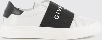 Givenchy Boys Smooth Leather Slip-On Sneakers with Logo Lettering