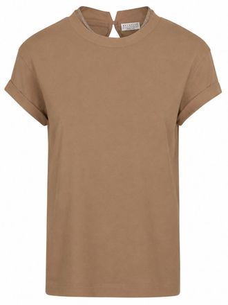 Brunello Cucinelli Brown Crew Neck T-Shirt