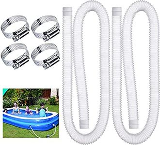 OEM Manguera Para Piscina De 32 Mm, Juego De 2 Mangueras De Repuesto, Manguera De Succi&oacute;n De 150 Cm Con 4 Abrazaderas, Apta Para Piscinas Elevadas, Jacuzz