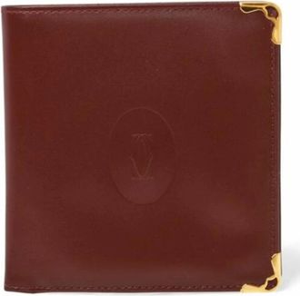 Cartier Pre-owned Wallets, male, Red, Size: ONE SIZE Pre-owned Vintage Must Bi-fold Wallet