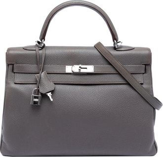 Herm&egrave;s Pre-owned Hermes Clemence Kelly II Retourne 35 Ladies DL2IWPIZ56E6BGV8