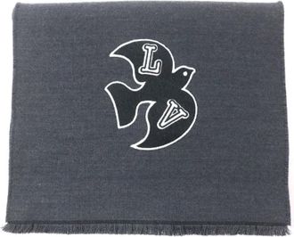 Louis Vuitton Pre-owned Wool scarves - Heren - Vintage Accessoires - Grijs - ONE Size - Wol - Vintage