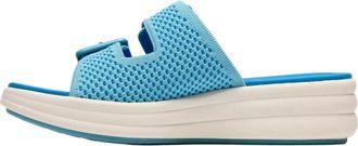 Clarks Drift Faye Sandal - Dames - Sandalen - Blauw - 37 EU - Schoenen