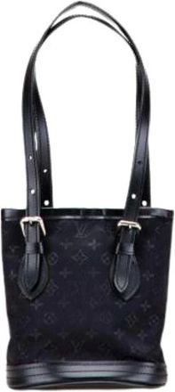 Louis Vuitton Bolso Cubo Monogram de Sat&eacute;n Pre-owned - Pre-owned - Mujer - Negro - ONE SIZE