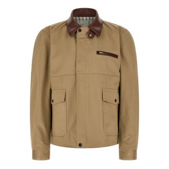 sacai Cotton Chino Blouson - male - Sacai - Bomber Jackets - Beige - XL - Jackets