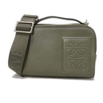 Loewe Green Khaki Satin Shoulder Bag (Pre-Owned)