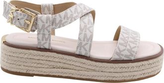 Michael Kors Hardstone Sandaal - Dames - Sandalen - Beige - 39 EU - Leer - Schoenen