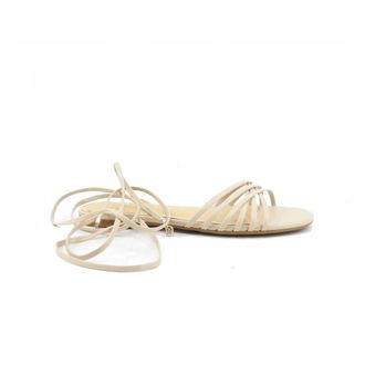 Guess Tasen Logo Sandals - female - Guess - Flat Sandals - Beige - 2 UK - Shoes