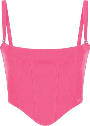 Chiara Ferragni Corset - Dames - Tops zonder mouwen - Roze - S - Polyester - Tops