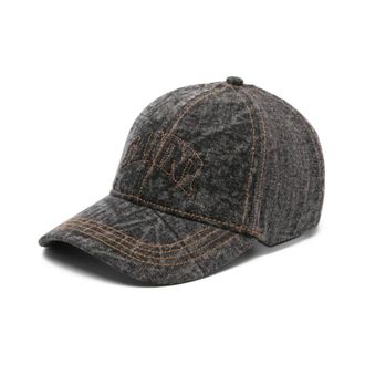 Ganni Accessoires, unisex, Grijs, ONE Size, Caps