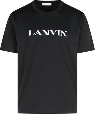 Lanvin Black Cotton T-Shirt