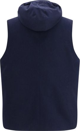 Brunello Cucinelli Mens Wool Down Vest Blue Blue-Blue Coloured (ovis Aries) Blazers Blue/blue Jacket