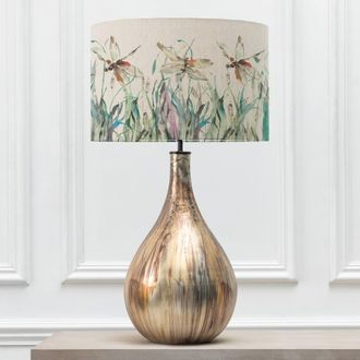 Voyage Maison Allegra Table Lamp With Nightingale Eva Lampshade in Gold