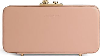 Gianvito Rossi Val&igrave; Clutch in Pink Leather at Nordstrom, Size Small