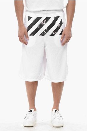 Off-white Technical Fabric Shorts DIAGONAL With Print size Xxl