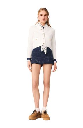 Maje Skort in Navy at Nordstrom, Size 42 Eu