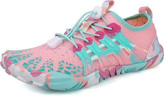 Generic Water Shoes Womens Water Swimming Shoes Quick Drying Beach Barefoot Shoes Light Non-Slip Water Hiking Shoes(Pink,41)