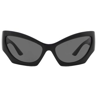 Versace Dark Grey Cat Eye Ladies Sunglasses VE4450 GB1/87 60