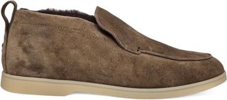 Henderson Baracco slip-on suede boots - men - Rubber/Suede/Lamb Shearling - 41.5 - Brown