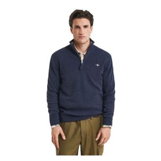 GANT Heren, Truien, Blauw, Maat: XL Wol